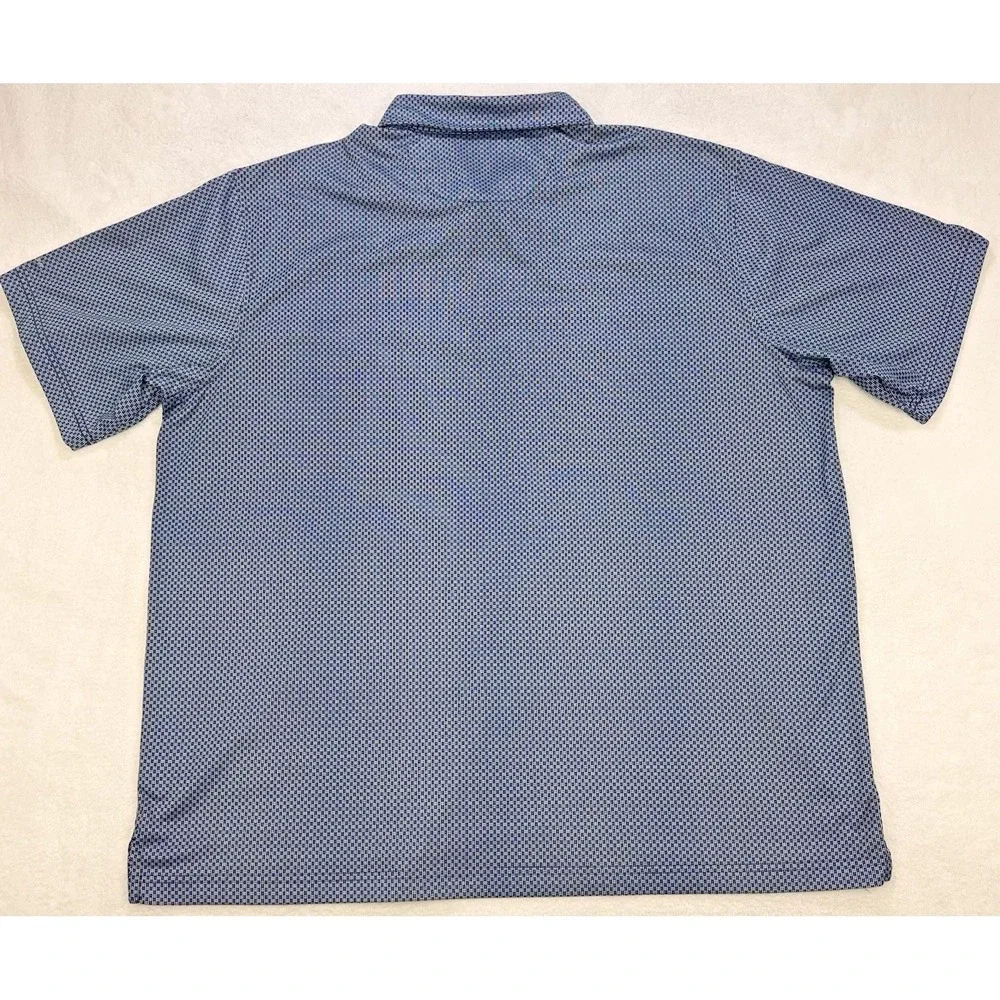 Walter Hagen Essential Shirt Men XXL Blue White All Over Print S/S Polo Golf - Picture 4 of 8